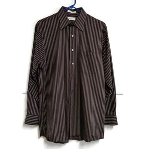 Van Heusen Men's Striped Dress Shirt Medium